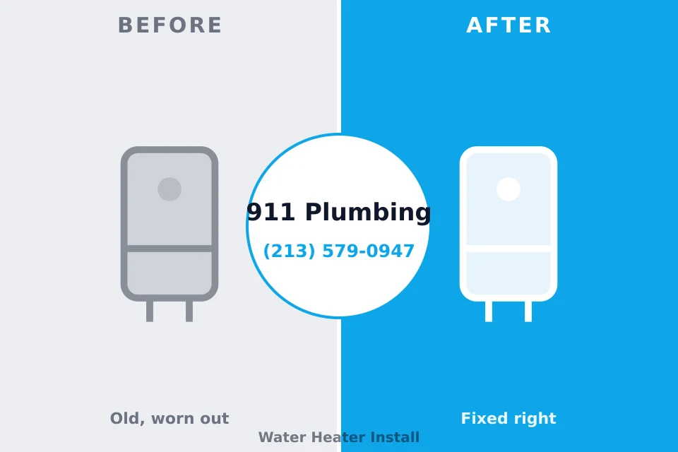Before and after: plumbing company Moorefield, WV